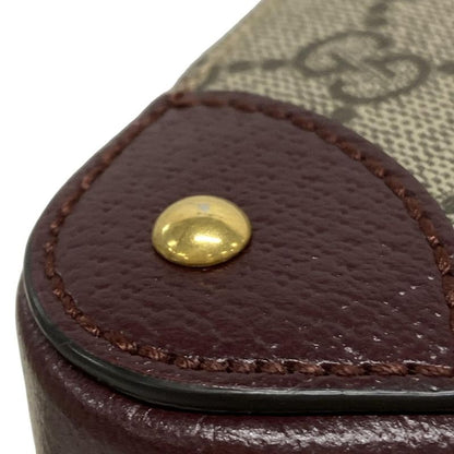 Gucci Handbag Double G Mini Crossbody Bag 752583 Bordeaux Leather