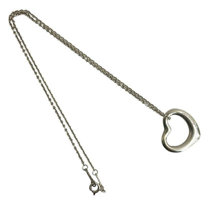 Tiffany & Co Open Heart Motif Silver 925 Necklace Pendant Accessory