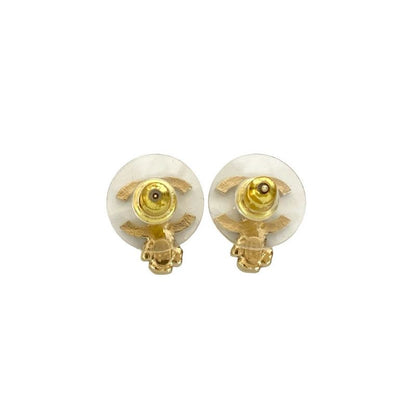 Chanel Coco Mark Motif GP Rhinestone Earrings Accessories 25IP