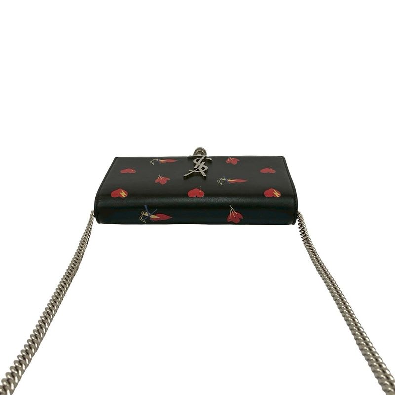 Saint Laurent Paris Kate YSL Logo Hardware Tassel Leather Chain Shoulder Bag