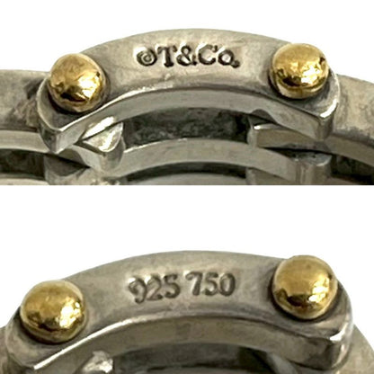 Tiffany & Co Gate Ring Silver 925 18K Gold No 7
