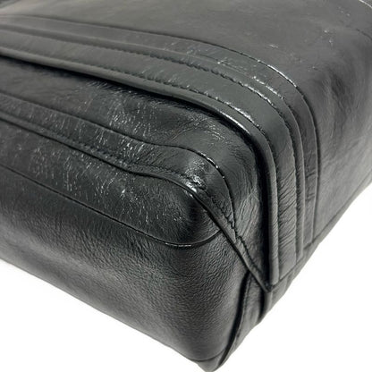 Balenciaga Tote Bag Balbes Shopper S 672983 Black Leather