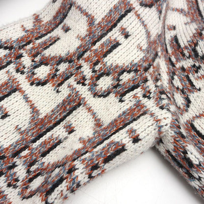 Dior Oblique Jacquard Knit Sweater XS Off-white