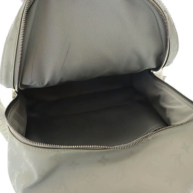 Louis Vuitton Monogram Titanium Backpack PM Backpack M43882 GRIS Silver Brand