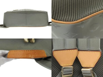 Louis Vuitton Monogram Titanium Backpack PM Backpack M43882 GRIS Silver Brand