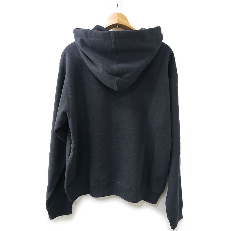 Gucci Hawaiian Logo Print Hoodie 626989 S Cotton Black Pullover Hoodie Degree