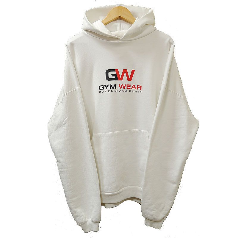Balenciaga GYM WEAR Large FIT Hoodie 620973 Size XXS Oversized Drop Shoulder