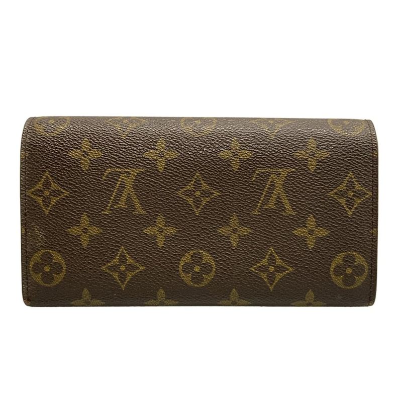 Louis Vuitton Monogram Pochette Cles M61725 Leather Long Wallet