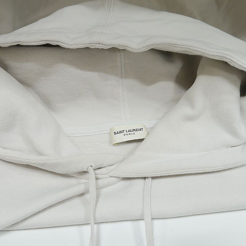 Saint Laurent Optical Illusion Parka 665272 Graphic Logo Size XL White