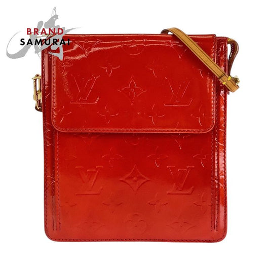 Louis Vuitton Monogram Vernis Motte Rouge Enamel M91137 Shoulder Bag Women