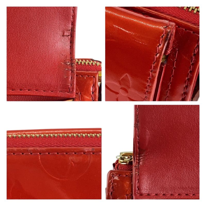 Louis Vuitton Monogram Vernis Motte Rouge Enamel M91137 Shoulder Bag Women