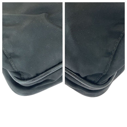 Prada Tessuto Triangle Logo Plate Unisex Black Nylon Crossbody Shoulder Bag