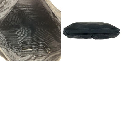 Prada Tessuto Triangle Logo Plate Unisex Black Nylon Crossbody Shoulder Bag