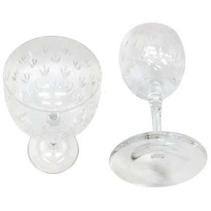 Tiffany & Co Tiffany & Co T&co Floret Wineglass Es Pair Set of 2 Crystal Glass