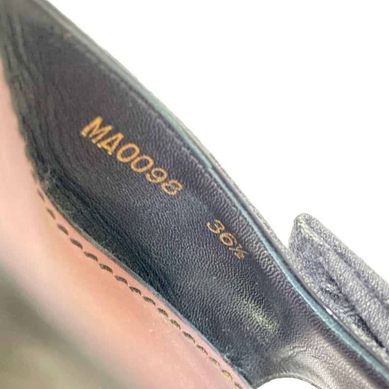 Louis Vuitton Mules 36 1 2 Women's - Dark Gray And Gray And Black Ribbon Leather