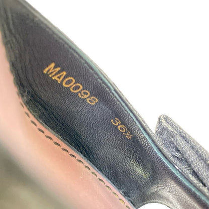 Louis Vuitton Mules 36 1 2 Women's - Dark Gray And Gray And Black Ribbon Leather