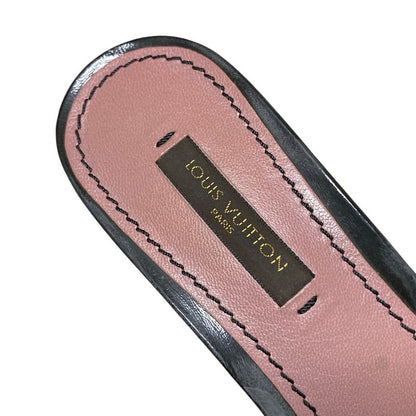 Louis Vuitton Mules 36 1 2 Women's - Dark Gray And Gray And Black Ribbon Leather