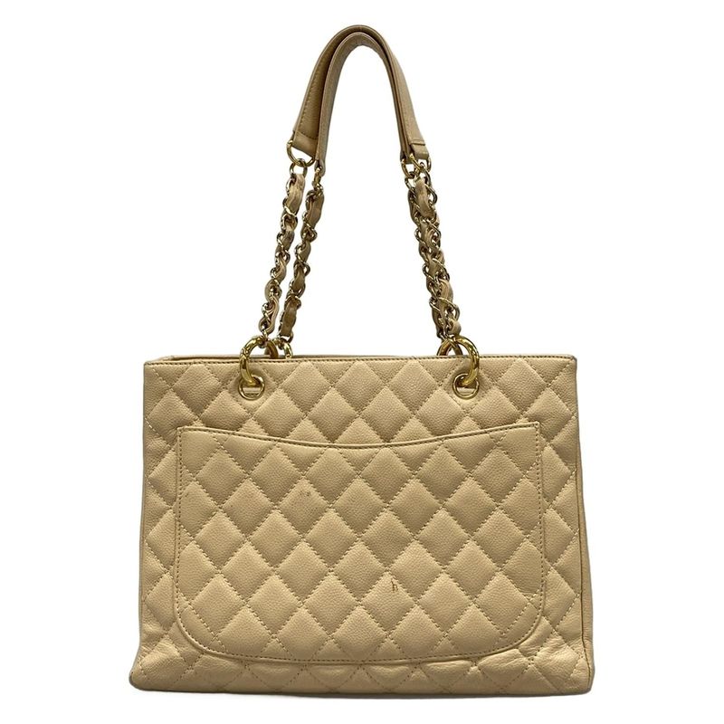 Chanel Tote Bag Reissue Chain Tote (gst) A50995 Beige Gold Hardware