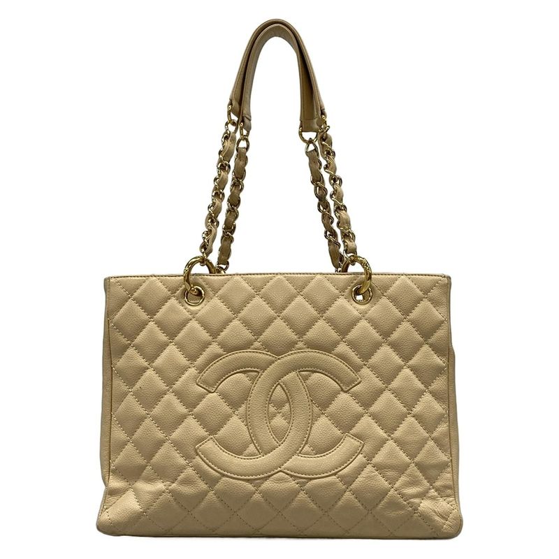 Chanel Tote Bag Reissue Chain Tote (gst) A50995 Beige Gold Hardware
