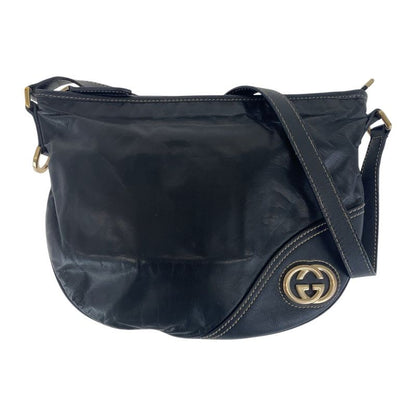 Gucci Interlocking Black Multicolor Gold Hardware Leather 169998 Crossbody