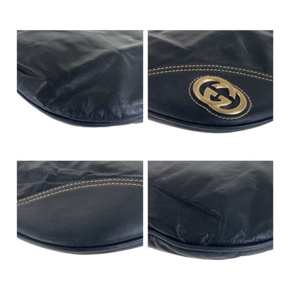 Gucci Interlocking Black Multicolor Gold Hardware Leather 169998 Crossbody