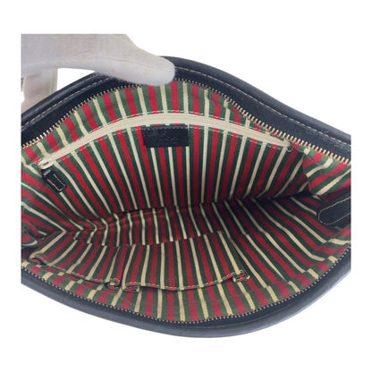 Gucci Interlocking Black Multicolor Gold Hardware Leather 169998 Crossbody