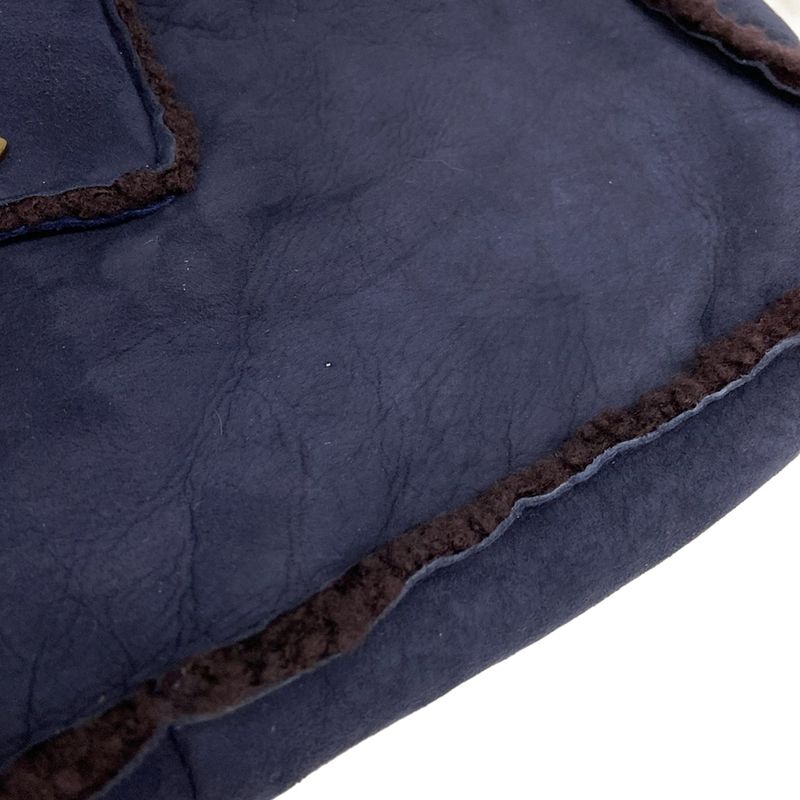 Chanel Handbag - A11746 Dark Navy And Dark Brown Vintage Gold Hardware Mouton