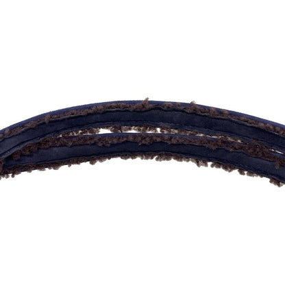 Chanel Handbag - A11746 Dark Navy And Dark Brown Vintage Gold Hardware Mouton