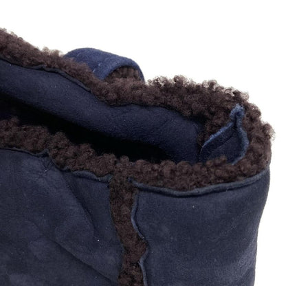 Chanel Handbag - A11746 Dark Navy And Dark Brown Vintage Gold Hardware Mouton