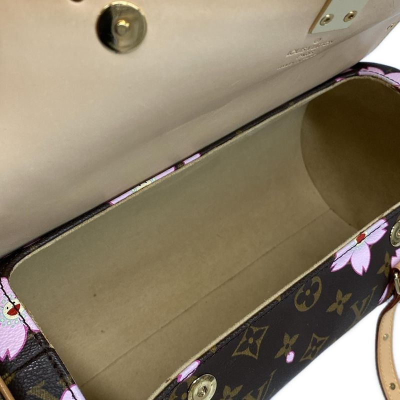 Louis Vuitton Monogram Cherry Blossom Papillon M92009 Marron Leather