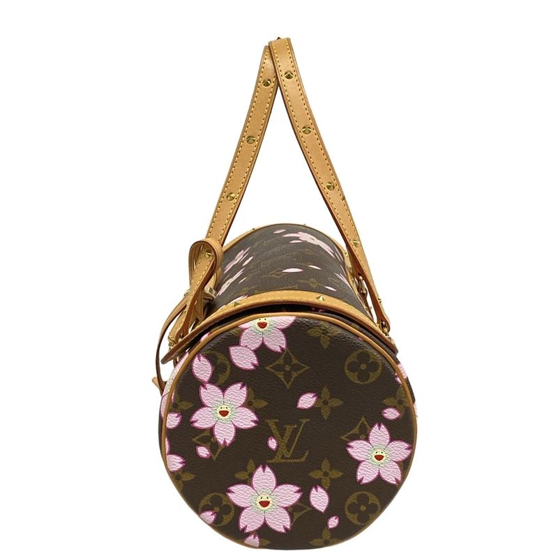Louis Vuitton Monogram Cherry Blossom Papillon M92009 Marron Leather