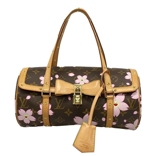 Louis Vuitton Monogram Cherry Blossom Papillon M92009 Marron Leather