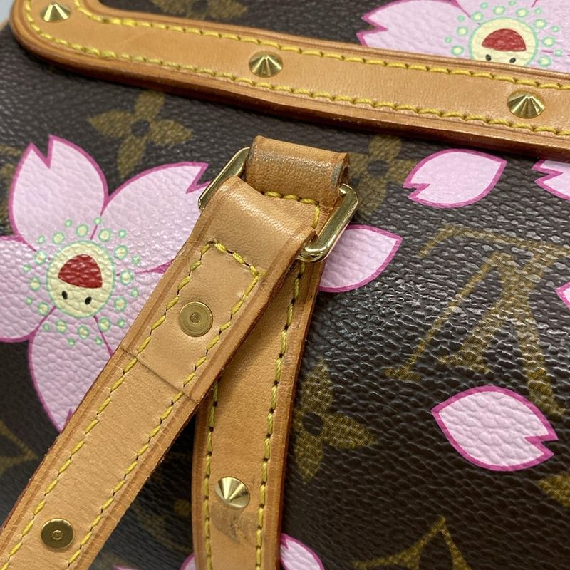 Louis Vuitton Monogram Cherry Blossom Papillon M92009 Marron Leather