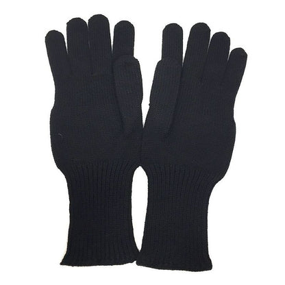 Bottega Veneta Knit Gloves Wool Black Size M Unused Aq5465