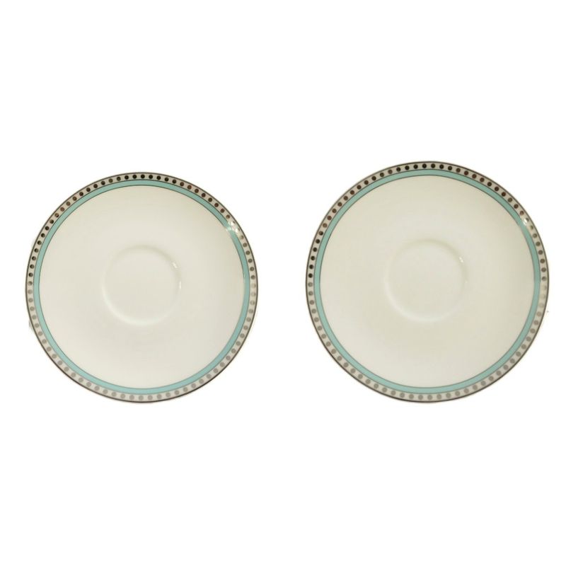 Tiffany & Co Tiffany & CO Platinum Blue Band Cup & Saucer Coffee Cup Tea