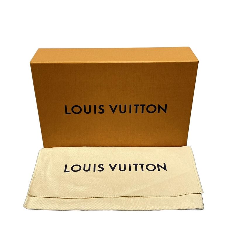 Louis Vuitton Vivienne Portefeuille Sarah NM N40722 Ebène And Rose Long Wallet