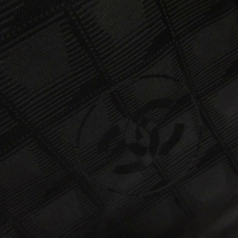 Chanel New Travel Line Tote Bag Jacquard Coco Mark Black