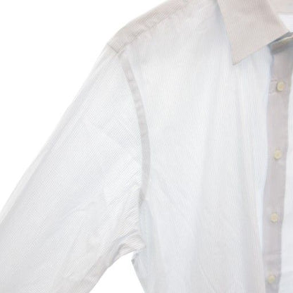 Prada Shirt Dress Long Sleeve 43-17 Stripe Blue White Romanian GV - MNK2