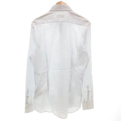 Prada Shirt Dress Long Sleeve 43-17 Stripe Blue White Romanian GV - MNK2