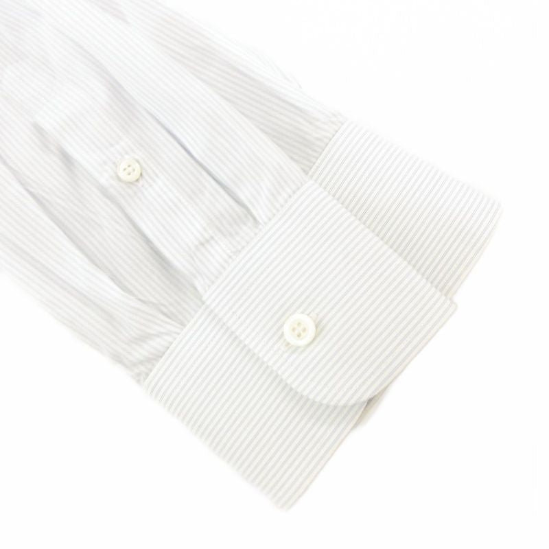 Prada Shirt Dress Long Sleeve 43-17 Stripe Blue White Romanian GV - MNK2