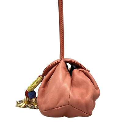 Loewe Shoulder Bag - Pink×gold×multi Mini Bag Tassel Leather