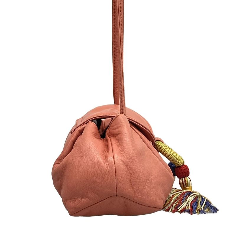 Loewe Shoulder Bag - Pink×gold×multi Mini Bag Tassel Leather