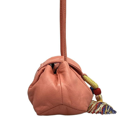 Loewe Shoulder Bag - Pink×gold×multi Mini Bag Tassel Leather