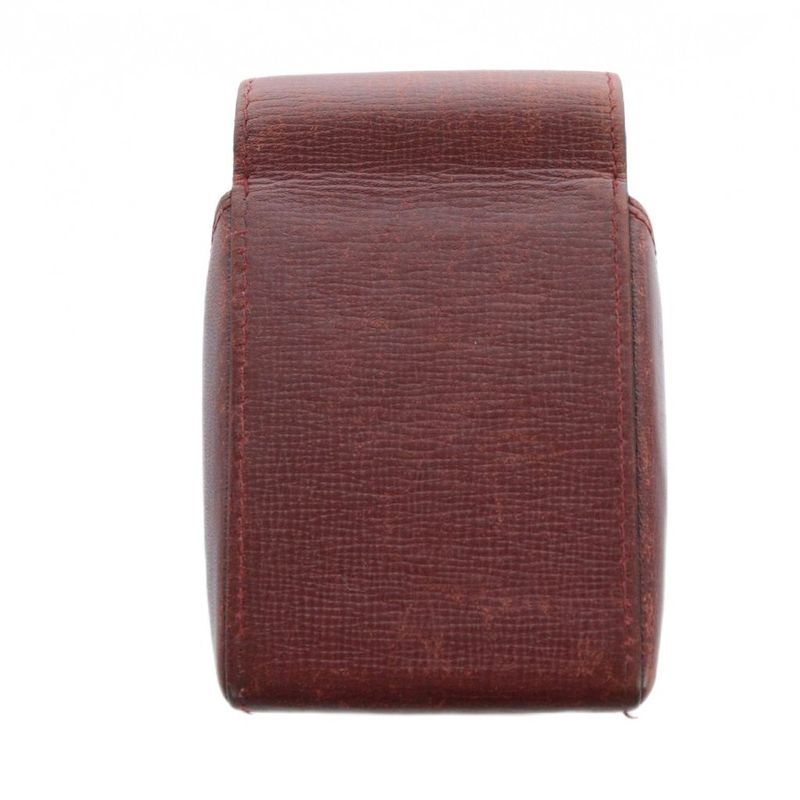 Cartier Must Line Cigarette Case Cigarette Pouch Small Leather Logo Red - GY18