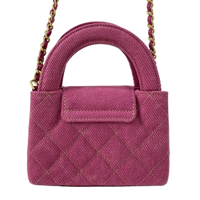 Chanel Shoulder Bag Chain Clutch Matelasse Pink 2WAY Chain Shoulder Vintage