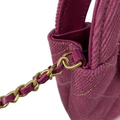 Chanel Shoulder Bag Chain Clutch Matelasse Pink 2WAY Chain Shoulder Vintage