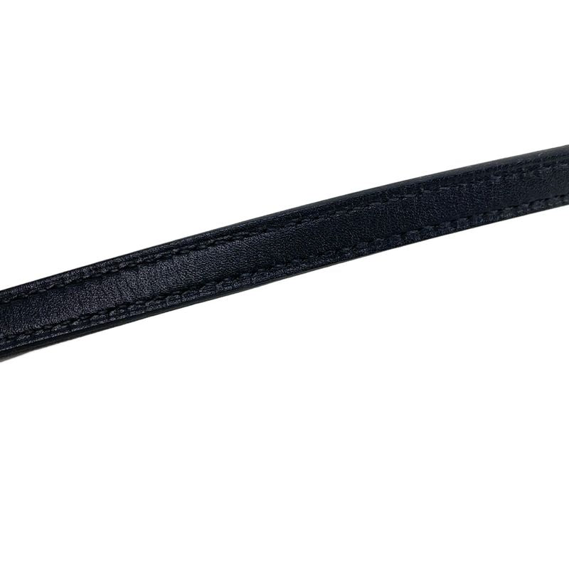 Hermes Wallet Chaine D'ancre Togo Black Shoulder Wallet Silver Hardware