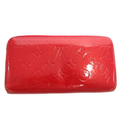 Louis Vuitton Monogram Vernis Zippy Wallet Long Wallet Red M91732 FF