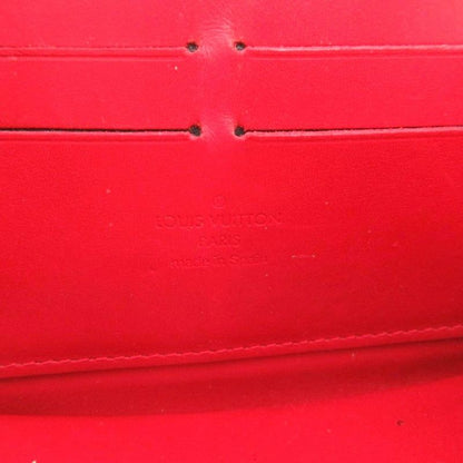 Louis Vuitton Monogram Vernis Zippy Wallet Long Wallet Red M91732 FF