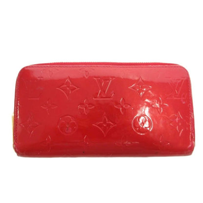 Louis Vuitton Monogram Vernis Zippy Wallet Long Wallet Red M91732 FF